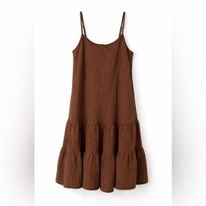 DREW Chocolate Textured Sleeveless Top